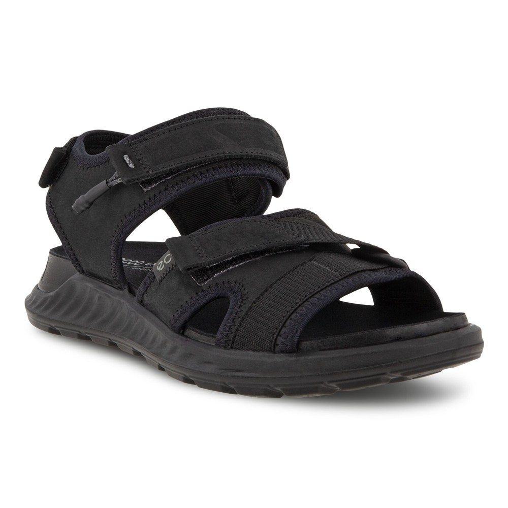 ECCO Womens Sandals Black - Exowrap 3S Velcro - ORT-487063